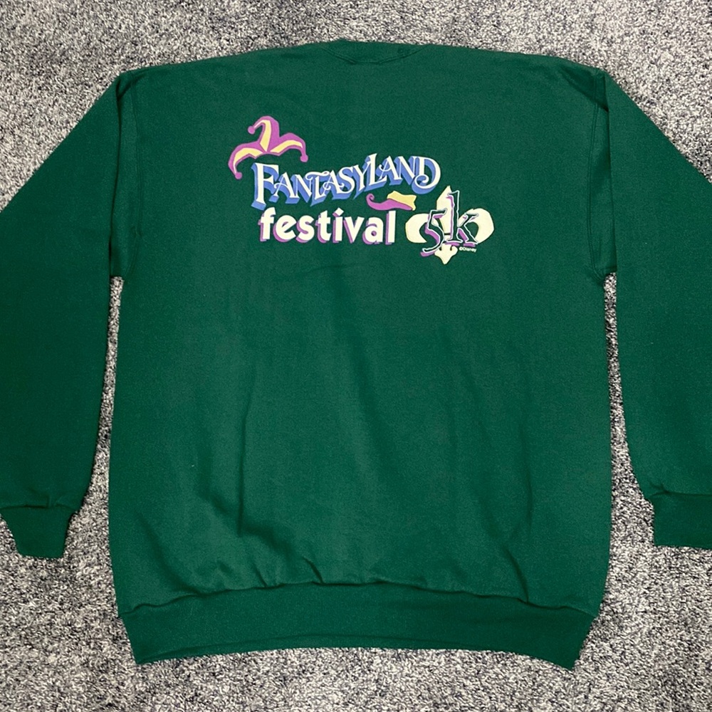 VTG Disneyland Fantasyland Festival 5K Sweatshirt, circa-1996. XL